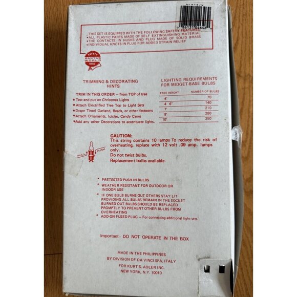 Kurt S Adler 10 Old Fashioned Candle Lights Working Vintage Strung - Picture 4 of 6